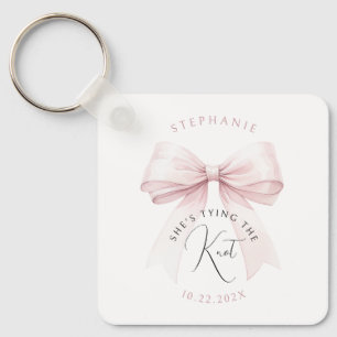 Ze Knoopt de Knoop Bruidsfeest Sleutelhanger