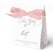 Ze knoopt de knoop Chic lint boog bruidsdouche