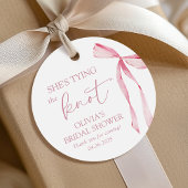 Ze Knoopt de Knoop Coquette Strik Bruidsfeest Bedankjes Labels