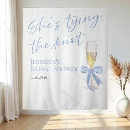 Ze knoopt de knoop door | Vrijgezellenfeest achter Wandkleed