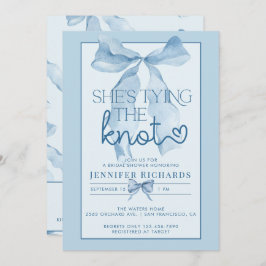 Ze knoopt de knoop door | Vrijgezellenfeest van li Kaart