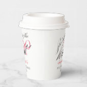 Ze Knoopt de Knoop Strik Coquette Bruidsborrel Papieren Bekers (Rechts)