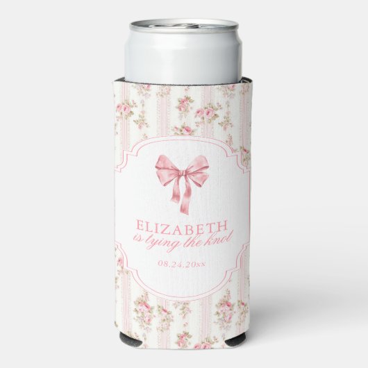 Ze Knoopt de Strik Coquette Bruidsborrel Seltzer Blikjeskoeler (Seltzer Achterkant)