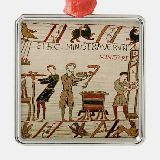 Ze koken het vlees metalen ornament (Voorkant)