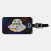 Ze komen in de Vrede UFO Bagagelabel (Voorkant horizontaal)