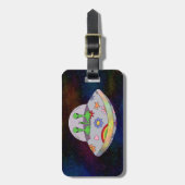 Ze komen in de Vrede UFO Bagagelabel (Voorkant verticaal)