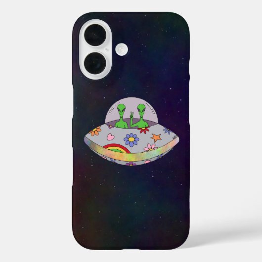 Ze komen in de Vrede UFO Case-Mate iPhone Case (Achterkant)