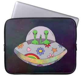 Ze komen in de Vrede UFO Laptop Sleeve