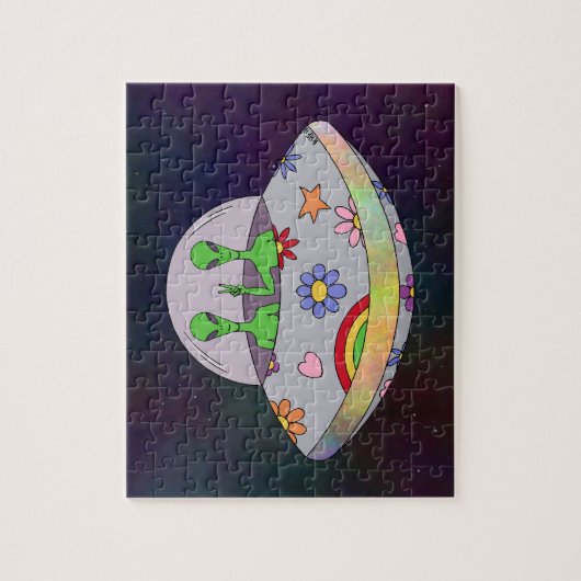 Ze komen in de Vrede UFO Legpuzzel (Verticaal)