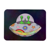 Ze komen in de Vrede UFO Magneet (Horizontaal)