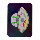 Ze komen in de Vrede UFO Magneet (Verticaal)