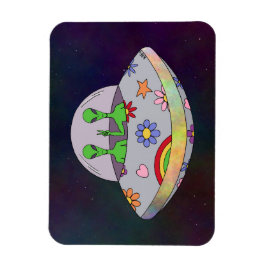 Ze komen in de Vrede UFO Magneet