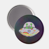 Ze komen in de Vrede UFO Magneet (Voorkant / Achterkant)