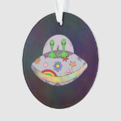 Ze komen in de Vrede UFO Ornament (voorkant)