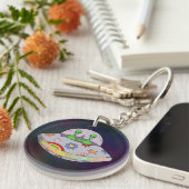 Ze komen in de Vrede UFO Sleutelhanger (Voorkant Rechts)