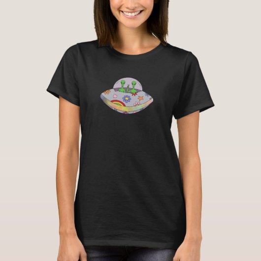 Ze komen in de Vrede UFO T-shirt (Voorkant)