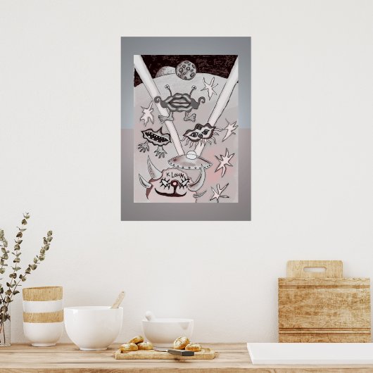 Ze komen ons halen poster (Keuken)