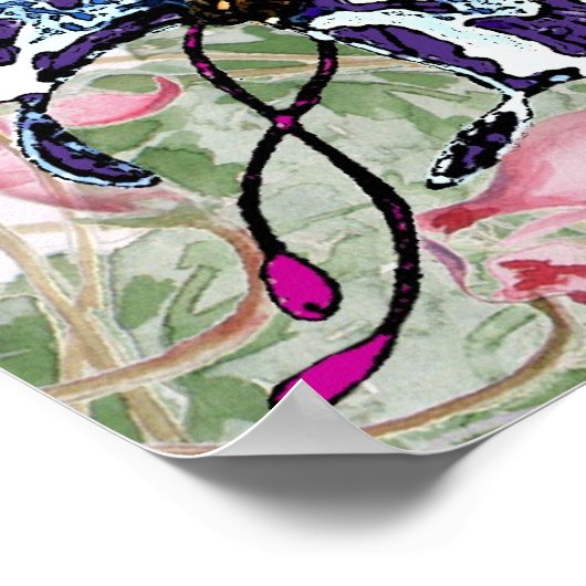 ze komt met de zon boven poster (Hoek)