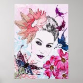 ze komt met de zon boven poster (Voorkant)