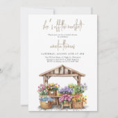 Ze komt rechtstreeks van de markt Bruids douche Kaart (Voorkant)