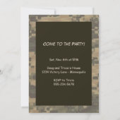 Ze komt thuis. Aangepaste foto Home Home Party Kaart (Achterkant)