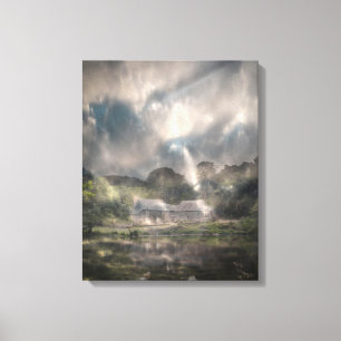 Ze komt uit de gloom canvas afdruk