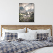 Ze komt uit de gloom canvas afdruk (Insitu (Slaapkamer))