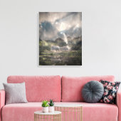 Ze komt uit de gloom canvas afdruk (Insitu (Woonkamer))