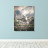 Ze komt uit de gloom canvas afdruk (Insitu (Houten vloer))