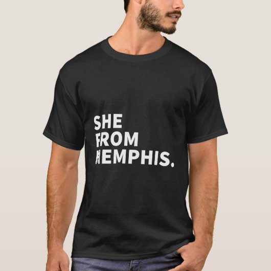 Ze komt uit Memphis T-shirt (Voorkant)