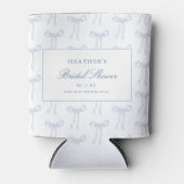 Ze koppelt de Knot Blue Vrijgezellenfeest gunsten Blikjeskoeler (Voorkant)