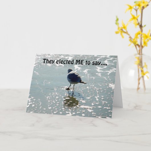 ZE KOZEN ME OM VAN MIJN VERJAARDAG TE GENIETEN KAART (Gele Bloem)