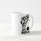 Ze kreeg Mad Hustle & Dope Soul Vrouw Empowerment Koffiemok (Voorkant rechts)