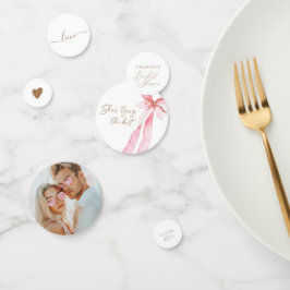 Ze Krijgt De Knoop Bruidsdouche Confetti