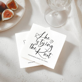 Ze Krijgt De Knoop Bruidsdouche Servet