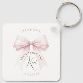 Ze Krijgt de Knoop Bruidsdouche Sleutelhanger (Achterkant)