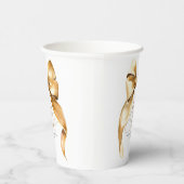 Ze Krijgt De Knoop Bruiloft Gouden Boog Bruidsfees Papieren Bekers (Rechts)