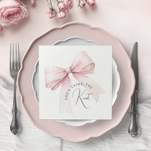 Ze Krijgt een Baby- of Bruidsfeest Servet