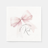 Ze Krijgt een Baby- of Bruidsfeest Servet (Voorkant)