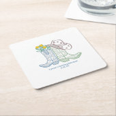 Ze krijgt Hitched Bachelorette Rodeo Cowgirl Kartonnen Onderzetters (Schuin)