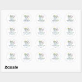 Ze krijgt Hitched Bachelorette Rodeo Cowgirl Ronde Sticker (Vel)