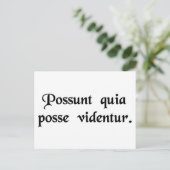 Ze kunnen dat omdat ze denken dat ze dat kunnen. briefkaart (Staand voorkant)