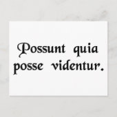 Ze kunnen dat omdat ze denken dat ze dat kunnen. briefkaart (Voorkant)