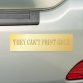 Ze kunnen geen Gold Bumpersticker afdrukken (Op auto)