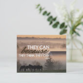 Ze kunnen Inspirerend citaten geven Feestdagenkaart (Staand voorkant)