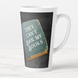 Ze kunnen mijn boeken niet verbieden latte mok