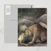 Ze kuste het Beer neus. Briefkaart (Voorkant / Achterkant)