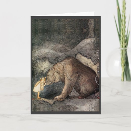 Ze kuste het Beer neus. Kaart (Voorkant)