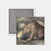 Ze kuste het Beer neus. Magneet (Voorkant / Achterkant)