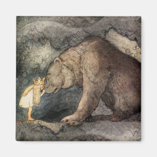 Ze kuste het Beer neus. Magneet